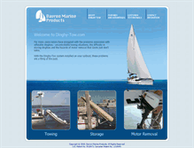 Tablet Screenshot of dinghy-tow.com